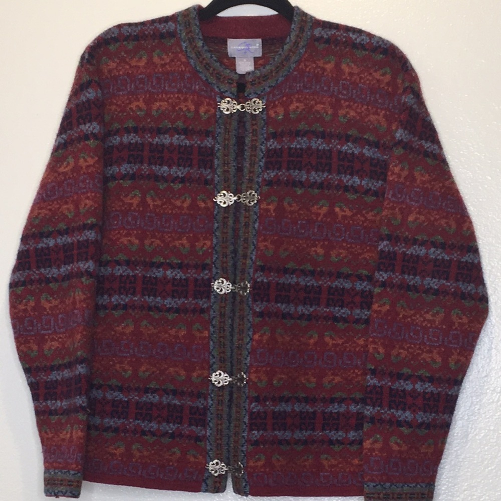 Vintage Carroll Reed 100% Wool Sweater/Cardigan